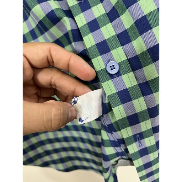 Twillory Performance 16 34/35 Check Plaid Casual Stretch Office Tailored Preppy - Picture 8 of 12